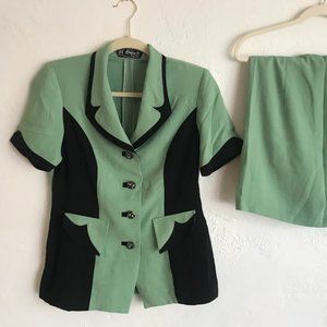 M Huangley Hand Tailored 2-Piece Set Size S